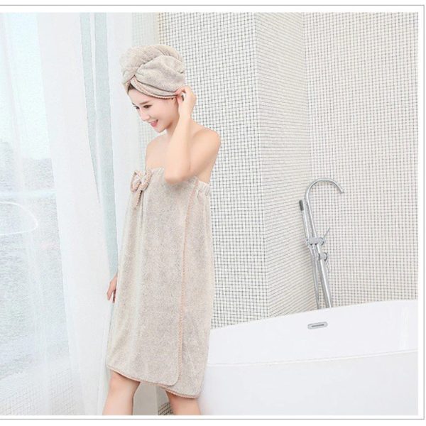 Women's Bath Towels and Hair Towel Set